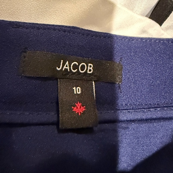 Jacob Skirt Lined Dark Blue Pencil Zipper Office Professional Women's Size 10 - Picture 4 of 5